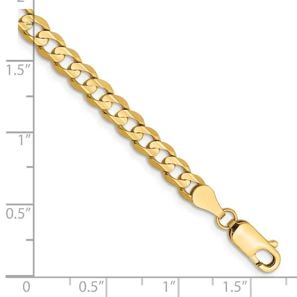 Leslie's 14k 4.5mm Open Concave Curb Chain Image 2 Johnson Jewellers Lindsay, ON