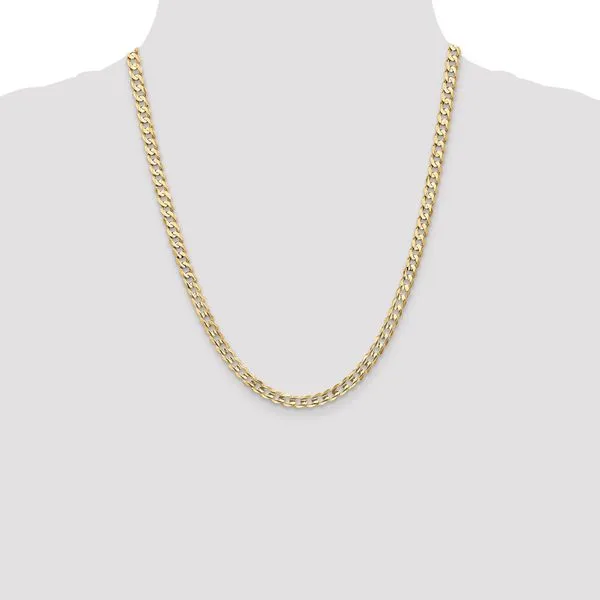 Leslie's 14k 5.25mm Open Concave Curb Chain Image 4 Diny's Jewelers Middleton, WI