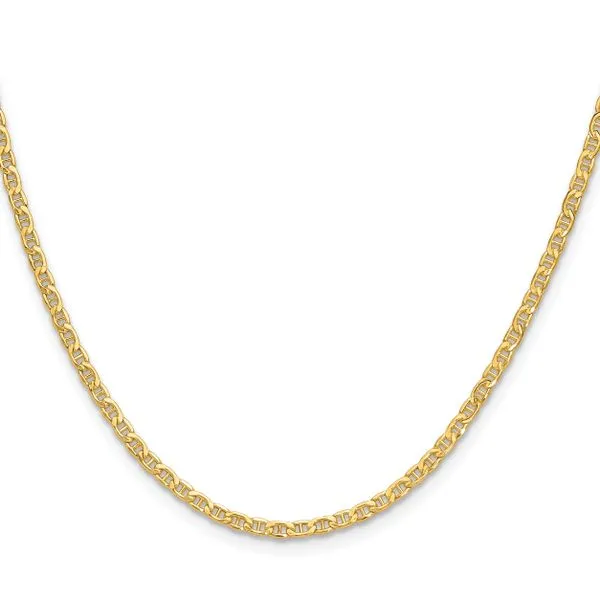 Leslie's 14k 2.4mm Semi-Solid Anchor Chain Image 2 Diamond Design Jewelers Somerset, KY