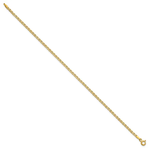 Leslie's 14k 2.4mm Semi-Solid Anchor Chain Image 2 Diny's Jewelers Middleton, WI