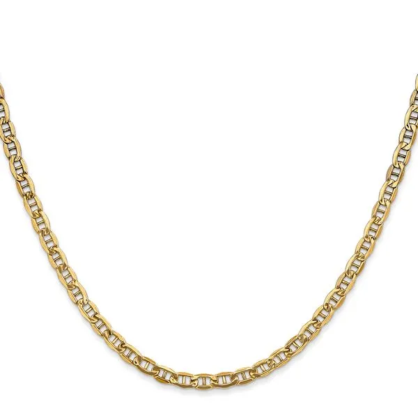 Leslie's 14k 3.2mm Semi-Solid Anchor Chain Image 2 Tidwells of Greenwood Greenwood, SC