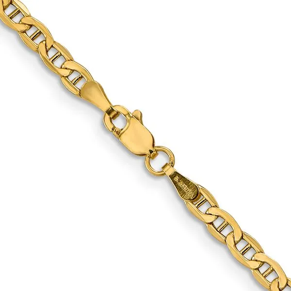 Leslie's 14k 3.2mm Semi-Solid Anchor Chain Image 3 Diny's Jewelers Middleton, WI