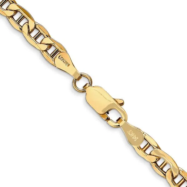 Leslie's 14k 4mm Semi-Solid Anchor Chain Image 3 Johnson Jewellers Lindsay, ON