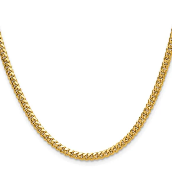 Leslie's 14k 3.5mm Solid Miami Cuban Chain Image 2 Diamond Design Jewelers Somerset, KY