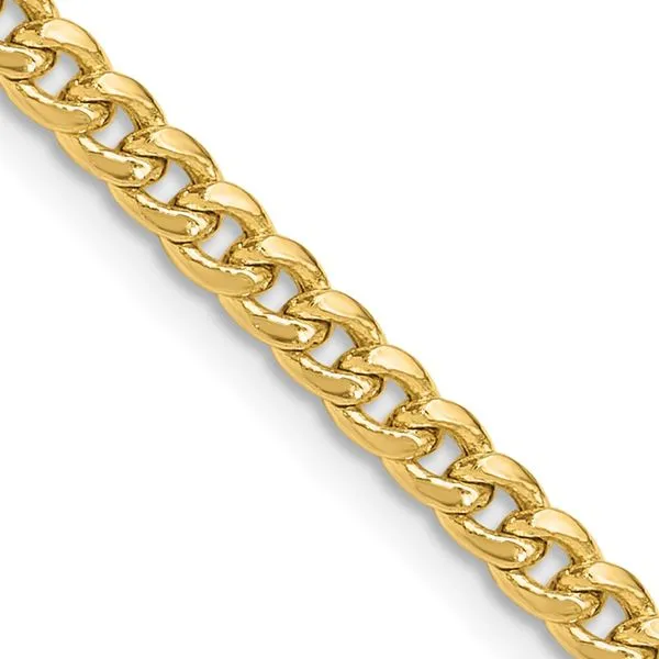 Leslie's 14k 3.5mm Solid Miami Cuban Chain Spencer's Jewelers Athens, GA