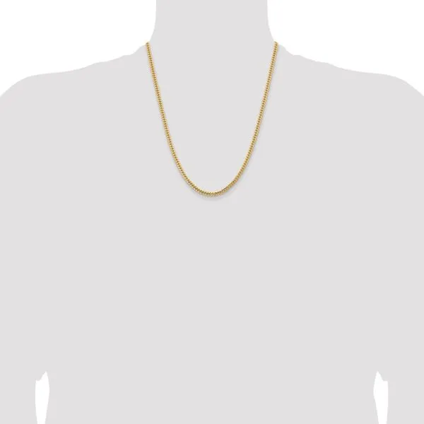 Leslie's 14k 3.5mm Solid Miami Cuban Chain Image 4 Spencer's Jewelers Athens, GA