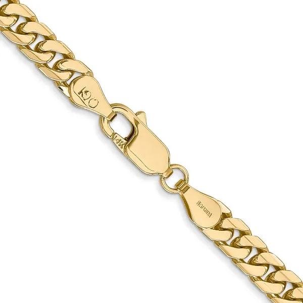 Leslie's 14k 4.3mm Solid Miami Cuban Chain Image 3 Diamond Design Jewelers Somerset, KY