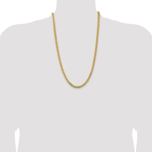 Leslie's 14k 5.5mm Solid Miami Cuban Chain Image 4 Atlanta West Jewelry Douglasville, GA
