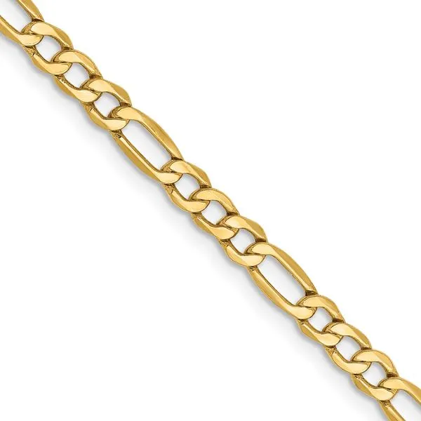 Leslie's 14k 3.5mm Semi-Solid Figaro Chain Diny's Jewelers Middleton, WI