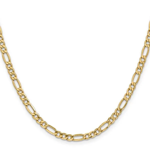 Leslie's 14k 4.2mm Semi-Solid Figaro Chain Image 2 Atlanta West Jewelry Douglasville, GA