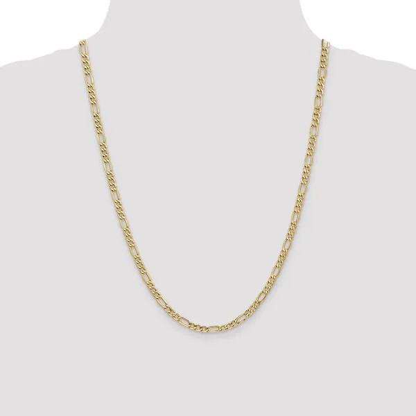 Leslie's 14k 4.2mm Semi-Solid Figaro Chain Image 4 Atlanta West Jewelry Douglasville, GA