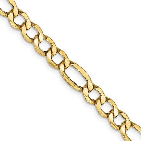 Leslie's 14k 5.75mm Semi-Solid Figaro Chain Arlene's Fine Jewelry Vidalia, GA