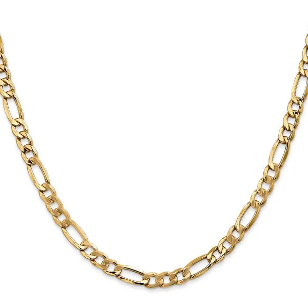 Leslie's 14k 5.75mm Semi-Solid Figaro Chain Image 2 Johnson Jewellers Lindsay, ON