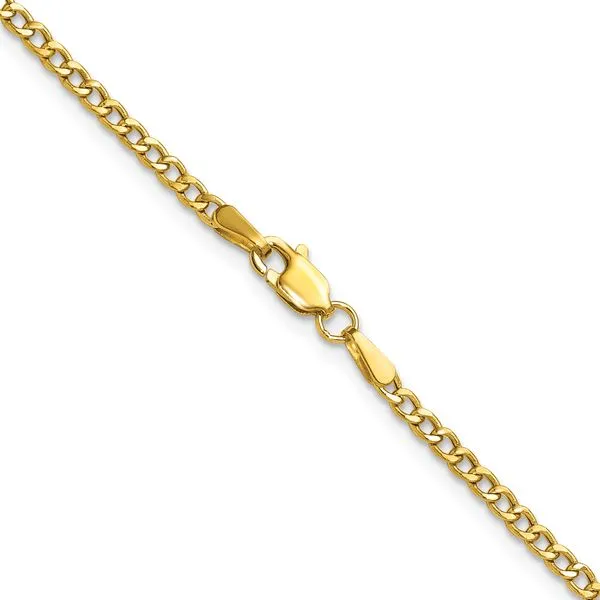 Leslie's 14k 2.5mm Semi-Solid Curb Chain Image 3 Albert's Jewelers Kingsland, GA