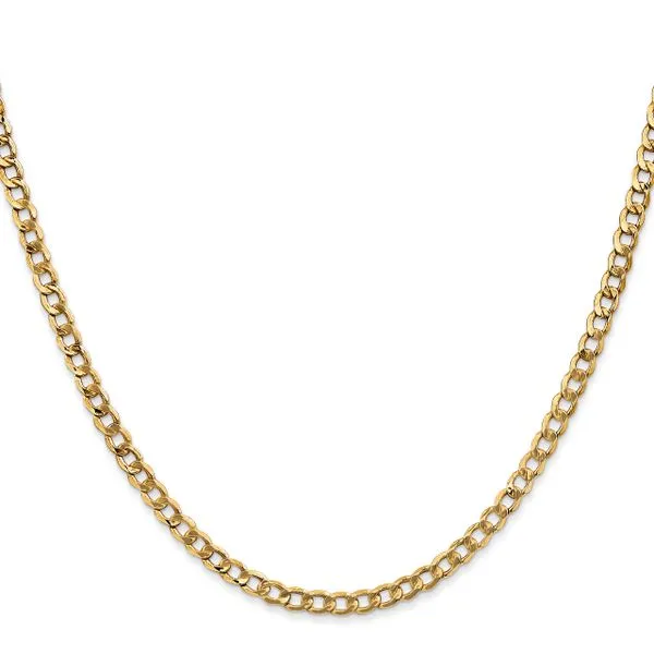 Leslie's 14k 3.35mm Semi-Solid Curb Chain Image 2 Johnson Jewellers Lindsay, ON
