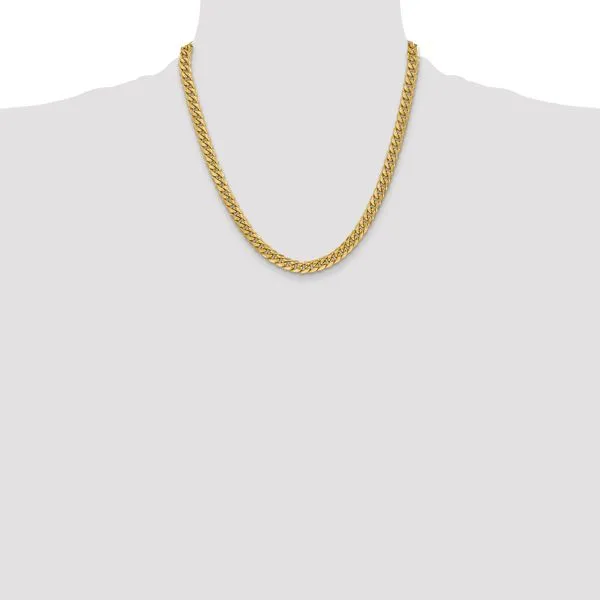 Leslie's 14k 6mm Semi-Solid Miami Cuban Chain Image 4 Diny's Jewelers Middleton, WI