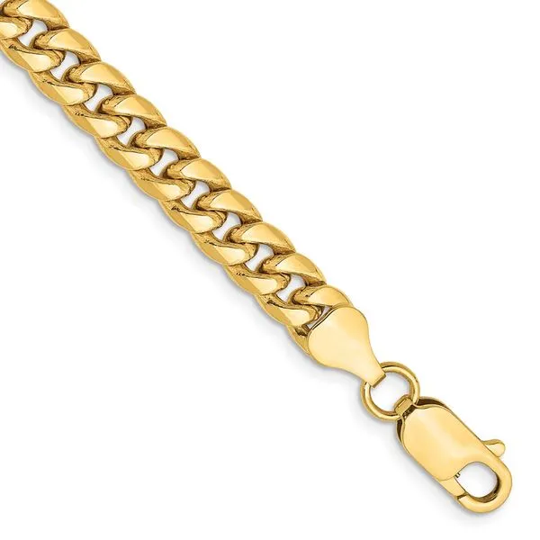 Leslie's 14k 6mm Semi-Solid Miami Cuban Chain Diamond Design Jewelers Somerset, KY
