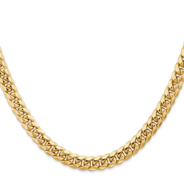 Leslie's 14k 6.75mm Semi-Solid Miami Cuban Chain Image 2 Johnson Jewellers Lindsay, ON