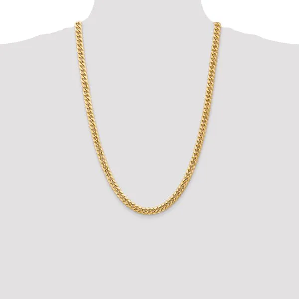 Leslie's 14k 6.75mm Semi-Solid Miami Cuban Chain Image 4 Johnson Jewellers Lindsay, ON