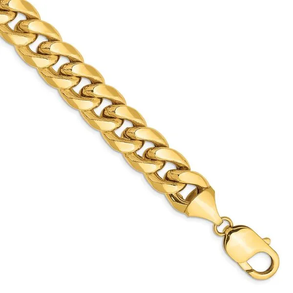 Leslie's 14k 11mm Semi-Solid Miami Cuban Chain Peran & Scannell Jewelers Houston, TX