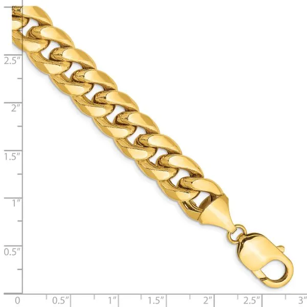 Leslie's 14k 11mm Semi-Solid Miami Cuban Chain Image 2 Peran & Scannell Jewelers Houston, TX