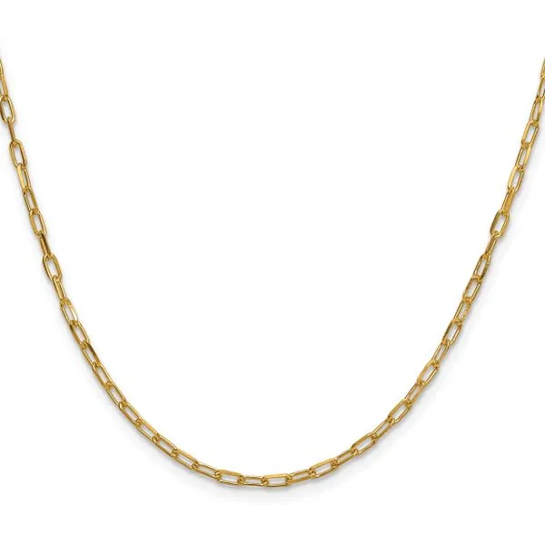 Leslie's 14k 2.2mm Solid Beveled D/C Paperclip Chain Image 2 Johnson Jewellers Lindsay, ON