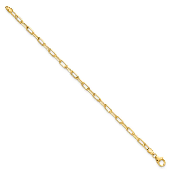 Leslie's 14k 3.5mm Solid Beveled D/C Paperclip Chain Image 2 G.G. Gems, Inc. Scottsdale, AZ