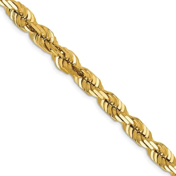 Leslie's 14K 6.5mm Diamond-Cut Rope Chain J. West Jewelers Round Rock, TX