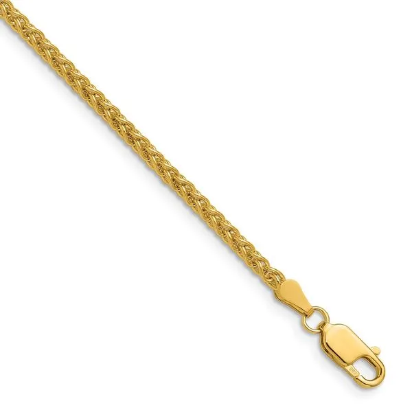 Leslie's 14K 2.8mm Spiga Chain Diamonds By Dawn Riverdale, NJ