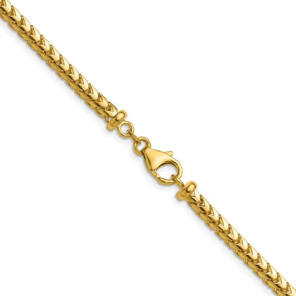 Leslie's 14K 3.7mm Franco Chain Image 3 Trenton Jewelers Ltd. Trenton, MI