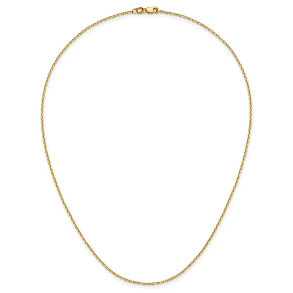 Leslie's 14K 1.5mm D/C Square Cable Chain Image 2 Diny's Jewelers Middleton, WI
