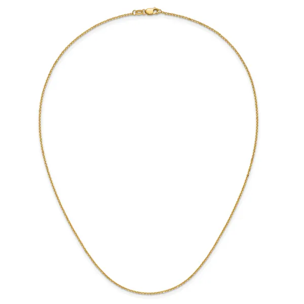 Leslie's 14K 1.25mm D/C Round Cable Chain Image 2 J. West Jewelers Round Rock, TX
