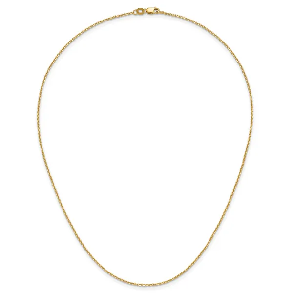 Leslie's 14K 1.45mm D/C Round Cable Chain Image 2 Jim's Jewelers Tyler, TX