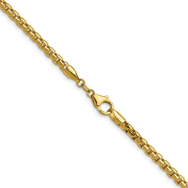 Leslie's 14K 3.7mm Semi-Solid D/C Round Box Chain Image 3 Diny's Jewelers Middleton, WI