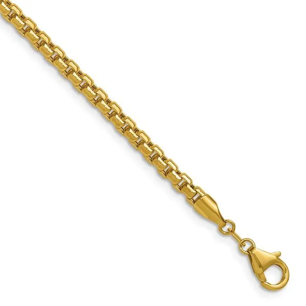 Leslie's 14K 3.7mm Semi-Solid D/C Round Box Chain Gaines Jewelry FLINT, MI