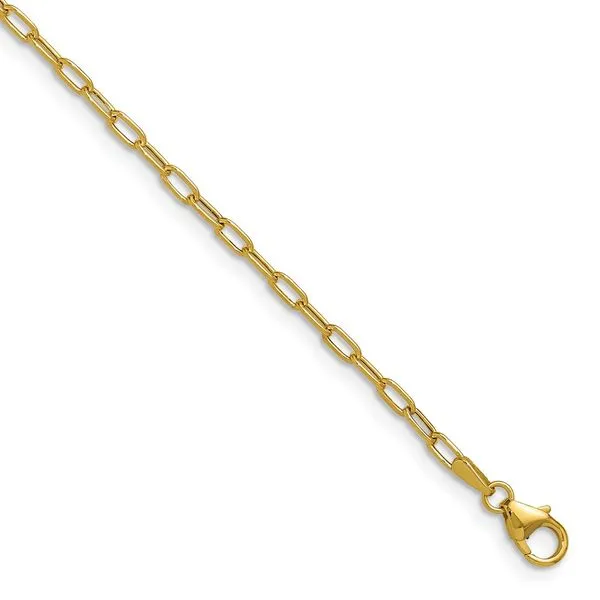 Leslie's 14k 2.2mm Semi-Solid Paperclip Chain John E. Koller Jewelry Designs owasso, OK