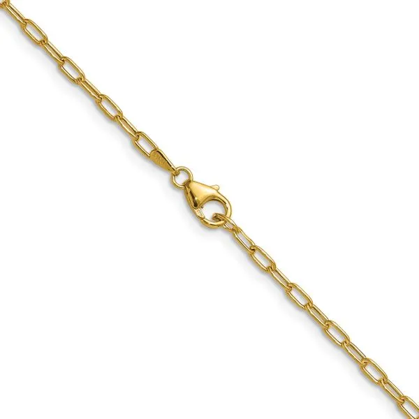 Leslie's 14k 2.2mm Semi-Solid Paperclip Chain Image 3 Grayson & Co. Jewelers Iron Mountain, MI