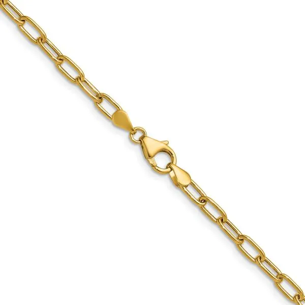 Leslie's 14k 3.7mm Semi-Solid Paperclip Chain Image 3 Arlene's Fine Jewelry Vidalia, GA