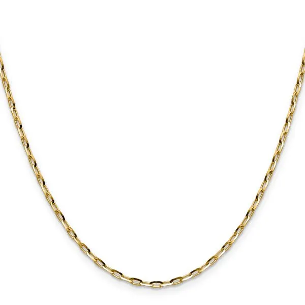Leslie's 14K 2.3mm D/C Open Long Link Cable Chain Image 2 Atlanta West Jewelry Douglasville, GA