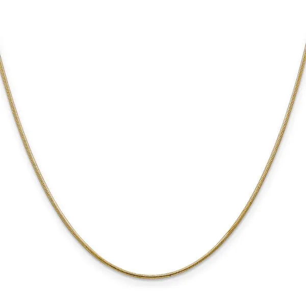 Leslie's 14K 1mm Round Snake Chain Image 2 Fairfield Center Jewelers Fairfield, CT