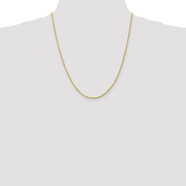 Leslie's 10K 2.25mm Diamond-Cut Rope Chain Image 4 Spencer's Jewelers Athens, GA