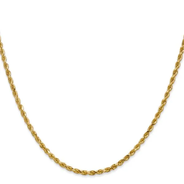 Leslie's 10K 2.5mm Diamond-Cut Rope Chain Image 2 Tidwells of Greenwood Greenwood, SC