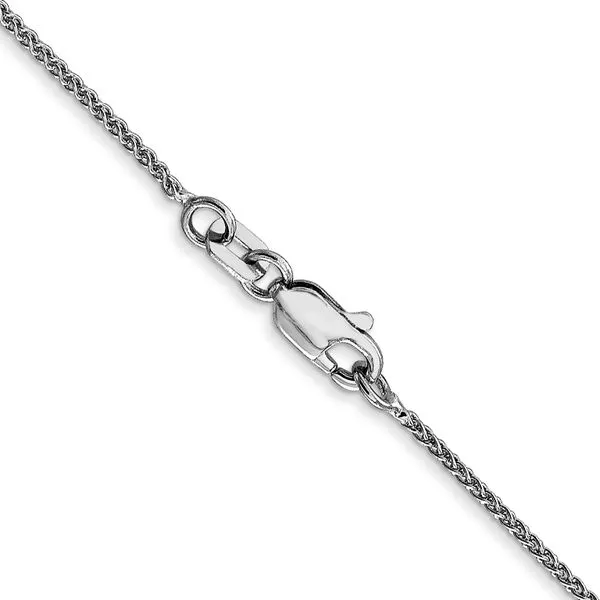 Leslie's 10K White Gold 1mm Spiga Chain Image 3 Spencer's Jewelers Athens, GA