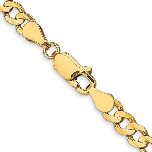 Leslie's 10k 4.5mm Concave Figaro Chain Image 3 Spencer's Jewelers Athens, GA