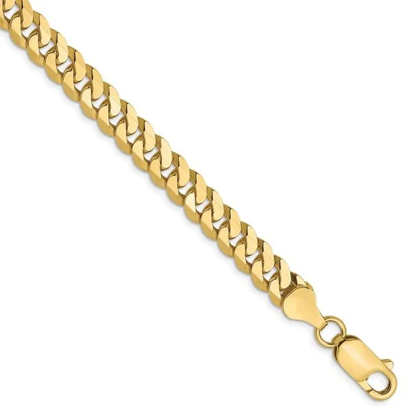 Leslie's 10K 6.1mm Flat Beveled Curb Chain Spencer's Jewelers Athens, GA