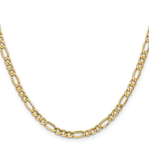 Leslie's 10k 4.75mm Semi-Solid Figaro Chain Image 2 Thomas A. Davis Jewelers Holland, MI