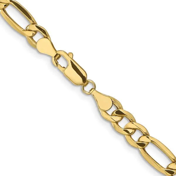 Leslie's 10K 6.6mm Semi-Solid Figaro Chain Image 3 Diamond Design Jewelers Somerset, KY