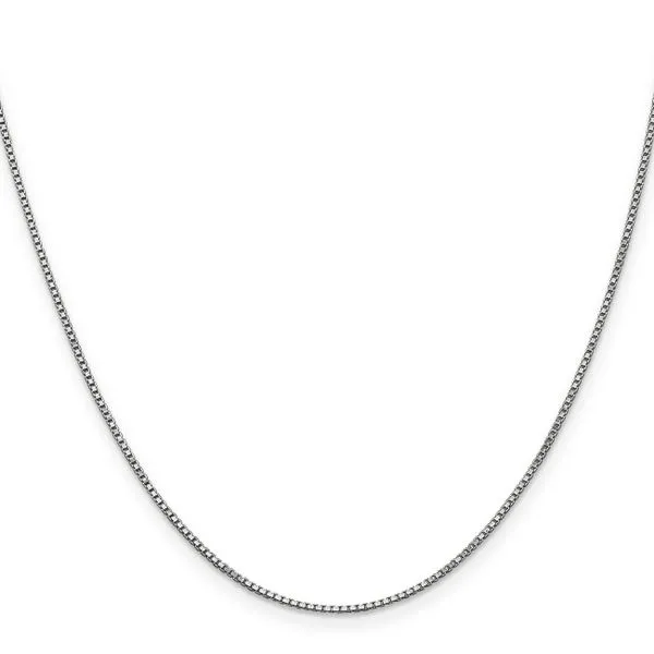 Leslie's 14K White Gold 1mm Box Chain Image 2 Jewelry Design Studio Jensen Beach, FL