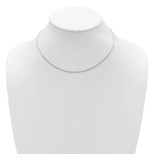Leslie's Sterling Silver 1mm D/C Spiga 1in+1in Adjustable Chain Image 3 Trenton Jewelers Ltd. Trenton, MI
