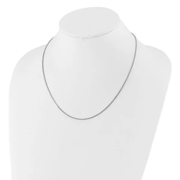 Leslie's Sterling Silver Adjustable 1.3mm Box Chain Image 3 Tidwells of Greenwood Greenwood, SC